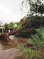 2 photos de route inondée et d'arbre déraciné à L'Hermitage-les-Bains