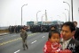 Shoe Factory Workers Block Luoxi Bridge in Shenzhen