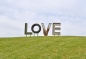 LOVE statue at Lynchburg +VA LOVEWORKS