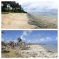 1 photo of the beach before and after typhoon at Calicoan Island