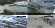 4 aerials photos of floods in Capiz