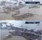 2 aerial photos of floods at Dao and Sigma, Capiz
